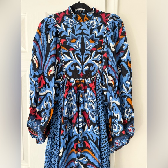 Farm Rio Printed Dolman Sleeve Kaftan Maxi Dress, Size S/M - Picture 7 of 16